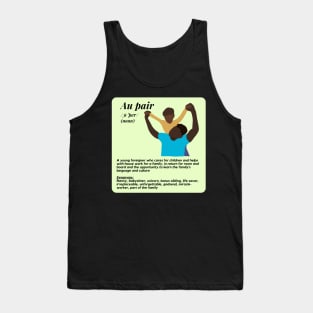 Au pair definition- lime green male Tank Top